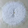 6 bågar stål med puffy tyll petticoat crinoline underskirt glider för bröllopsklänning quinceanera bollklänning jupon tarlatan