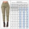 Classic Vintage Women Long Skinny Pant Canvas Cargo Pants Cool Streetwear Fashion Multi-Pockets Jeans For Ladies Casual Pant D30