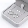 Nome personalizzato personalizzato in argento Infinity Necklace Men Donne Bambino Amicizia Famiglia di Natale Gioielli Gift1005546