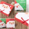 Wigilia Big Duże pudełko Santa Claus Fairy Design Kraft Papercard Present Party Favorive Aktywność Box Red Green Gifts Pakunek Pudełka BH4066 BC