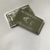 Buffle non magnétique plaqué argent allemand, 10 pièces, 1 OZ, animal de bœuf, 58 mm x 28 mm, lingot souvenir bar313A