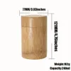 Handmade Natural Bamboo Storage Jar Dry Herb Pill Box Tobacco Container With Big Capacity Dry Herb Spice Storage Accessories