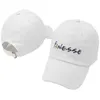 Które pod prysznicem Białe różowe czarne hafty haftowe Finesse Baseball Cap for Women Men Casual Curved Male Tad Hat Snapback Sun Hat Bone5423871