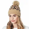 Mütze Schädelkappen warme Winter Beanie Strickhut Ladies hochwertiger Ball Ski Wolle Fell Knit1294r