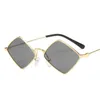 패션 금속 마름모꼴 선글라스 여성 불규칙 빈티지 작은 프레임 태양 안경 고글 UV400 숙녀 Oculos Gafas de Sol1220H