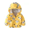 27kids 27 anni Autunno Giacca per bambini Bambini Cappotto con cappuccio Ragazzi Capispalla Vestire Primavera Giacca a vento Bambino Carino Dinosauro333H5771775