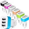 3 Adapter ładowarki samochodowej USB 2.1A metalowe ładowarki samochodowe gniazdo USB Auto ładowarki dla Samsung iPhone 14 15 LG Xiaomi S1