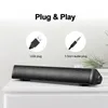 Soundbar przewodowy pasek głośnikowy Dźwięk stereo USB zasilany mini długi z basem bogatym HiFi do telewizji PC214S1233740