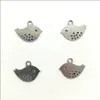 Commercio all'ingrosso 300 pz / lotto uccelli lega charms pendente retrò creazione di gioielli portachiavi fai da te ciondolo in argento antico per orecchini braccialetto 12x16mm