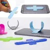 1000pcs/lot Touch U Mini Universal Mobile Phone Holder Portable One Touch Silicone Desk Stand Touch-U for iPhone Samsung Tablet DHL free
