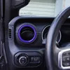 Mor Ashboard Klima Vent Trim için Jeep Wrangler JL JT 2018+ Factory Outlet Oto İç Aksesuar