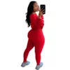 Mulheres Desportos de Inverno de Fitness duas peças Pants Set Rib Outfits manga comprida Cortar Tops T-shirt Leggings Pants Set Bodycon agasalho