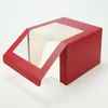 100st pappershattlåda med PVC Window Baseball Cap Beret Party Hat Packing Boxes Gift Packaging Box5986140