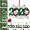 Christmas ornament dekoracje drewniane bałwan choinki wiszące wisiorek xmas drzewo Santa Claus Wisens z Maska Rodzina 2-5 GGA3735-2