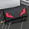 Hengsheng Brand Fashion Long Eyes Anime Men Leather Wallets Purses Carteira Masculina Couro Portefeuille Homme244F