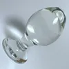 Små analpärlor Dilator Crystal Glass Buttplug Gay Sex Toys Ass Plug Can Strapon Anal Stimulering G Spot Short Style Anal Plug T200915