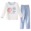 2020 Sonbahar Moda Çocukları Pijama Set Pembe Bebek Giysileri Mor Pijamalar Kızlar İçin Erkek Giysileri Çocuk Kids Places Great Grear Greetwear Y20097813329