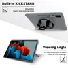 Lichtgewicht siliconencase met potloodsleuf en handriem voor Samsung Galaxy Tab S7 S8 Plus Kids Case 12.4 Inch T970 T975 X800 x806 Schokbestendig Cover