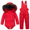 Winter Kids Snowsuit Jackets Hoodies Duck Down Ski Suit For Girls Snow Suit Outfits Snow Wear Jumpsuit Sets Coat Snowsuit 09272749773