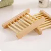 Wholesale 100PCS Natural Wooden Soap Dish Wooden Soap Tray Holder Storage Soap Rack Plate Box Container for Bath