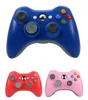 kostenloser Versand USB Wireless Game Pad Controller zur Verwendung mit Xbox 360 (Schwarz, Blau und Pink) ohne Einzelhandelsverpackungen