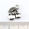 Hot Sales ! 120 pcs Antique Silver Alloy Grape Cherry Pineapple Mixed Fruit Charms Pendant DIY Jewelry