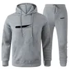 남성 풀오버 후드 바지 양털 디자이너 Tracksuit Mens 땀 정장 패치 워크 블랙 자켓 2022 가을 겨울 Mens Womens Sportsuit