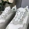 Paris Clear Sole Casual Skor Crystal Bottom Triple-S Fritid Dad Sneakers Plattform Triple S Sneakers för män Kvinnor Chaussures Trainer