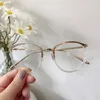 Nieuwe aankomst grote ogen ronde ontwerp Revival optische bril plastic frame met volledige metalen benen mode vrouwen eyewear groothandel