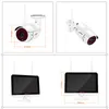 ANRAN – système de caméra de sécurité domestique, Kit de vidéosurveillance CCTV 1080P HD, Vision nocturne extérieure, caméra WiFi, moniteur 12 pouces, Kit NVR