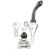 Thick glass water bongs Hookahs beaker glass bong Recycler function Smoke pipes oil dab rigs with 14mm Joint