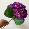 Faux hortensia européen à une seule tige 18,9 "Longueur Simulation Peinture à l'huile Hortensias pour mariage Maison Fleurs artificielles décoratives