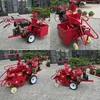 LEWIAO Hand Push Diesel Gasoline Engine Driven Single Row Corn Harvester / Maize Reaping Machine for Sale