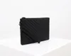 Hot-selling !!wallets high quality clutch bag classic brands zipper V grid real leather handbags purses with box fashion must-have for