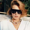 Longkeeper Fashion Gold Metal Kette Beyonce Sonnenbrille Vintage Hip Hop Sun Billes UV4001Sunglasse4329075