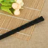 Czarny 1Pair Chopstick Non Slip śruba Gwint Kuchnia Narzędzie Dekoracji Sushi Chopsticks Twill Food Palillos 0 7XC G2