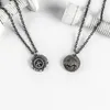 Мужские панк -ястребы ожерелья из нержавеющей стали винтажная монетная монета орла для подвески для мужчин байкерские ювелирные аксессуары для животных.