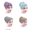 Headscarf turban gåva damer kemoterapi cap kvinnor hattar cancer muslimska mössa vuxna håravfall stretch justerbar fjäderhuven chur22