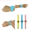 Creative Watch Silicone Wristband Hand Sanitizer Armband för barn Vuxna Färger Blanda Säker Tvättfri Användbar 15AK F2