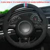 diy Custom Leather Steering Wheel Cover Stitch on Wrap Fit For Mercedes-Benz B180 car accessories