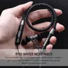 FreeShipping Наушники Bluetooth5.0 Беспроводная гарнитура Magnetic шейным наушники IPX5 Waterproof Sport Earbud с микрофоном с шумоподавлением