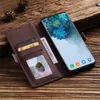 iPhone用の豪華なレトロレザー磁気ケース14 13 12 11 Pro XS Max XR X 7 8 Plus Flip Wallet Card Stand電話カバーCoque Samsung S20