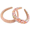 Beaded Headband Colorful Sparkly Padded Hair Hoop Women Girl Hair Band Headdress Diadema Con Cuentas De Cristal Y Diamantes De Imitacion