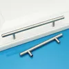 T Type Cabinet Handles Stainless Steel Cupboard Door Drawer Pulls Wardrobe Shoe Kitchen Cabinets Kitchen Accessories HHF1729