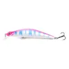 Hengjia groothandel 100 stks vissen aas 11cm 14.3g visgerei lokaas voor forel klassieke minnow bas hard plastic japan carbon haken (MI062)