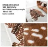 Leopard printed Rug Cow Leopard Tiger Printed Cowhide faux skin leather NonSlip Antiskid Mat 94x100CM Animal print Carpet for ho3516163