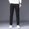 Plaid jeans för mäns ströa denim byxor män förlorar fotledslängd jeans manlig rutig casual streetweat koreanska kläder2923