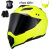 Mate Black Dual Sport Off Road Motorcycle Helmet Dirt Bike ATV D.O.T Certificado (M, Blue) Casco Full For For Moto Sport1