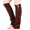 Warm Breien Been Mouwen Knie Hoge Sokken Knit Boot Manchetten Voetwarmer Lange Kousen Dames Dames Knop Kant Booties Sleeves OOA9102