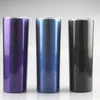 20oz Glitter Skinny Tumbler Stainless Steel Slim Tumbler Double Wall Vacuum Insulated Rainbow Tumblers with Lid and Straw Travel Mug